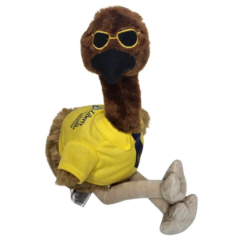 LiMu Emu Plush Liberty Mutual Insurance Mascot Doug Advertising Bird Stuffed Toy